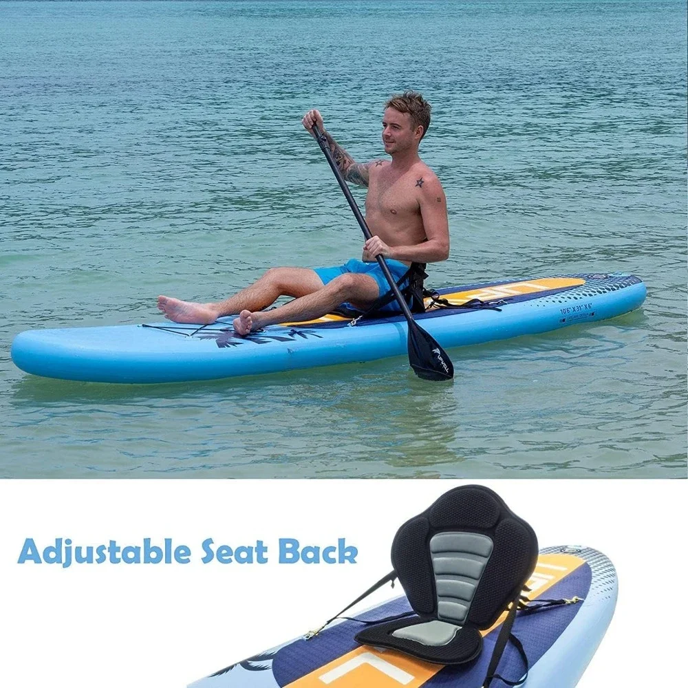 Tabla de Paddle inflable, diseño estable, accesorios avanzados de SUP, mochila, bolsa seca de 10L, tabla de Paddle, hojas, bomba de mano, aletas