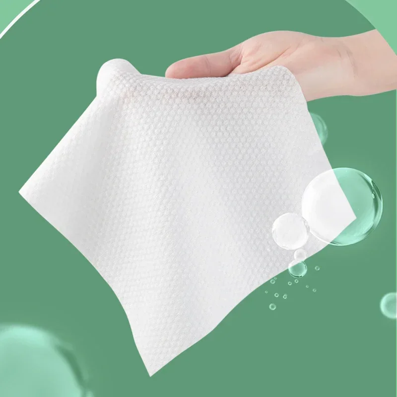 100sheet Disposable Face Towel Hanging Draw Thickened Cotton Soft Towel Beauty Cleaning Face Towel Dry Wet Use Dual Purpose