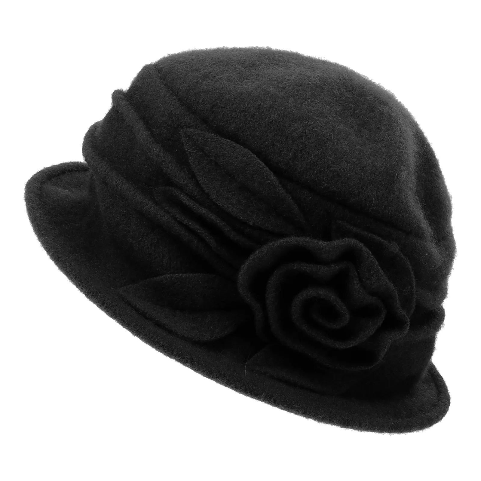 

Winter Women's Hat Vintage Cloche Hats Decorative Fashion Wool Black Soft Comfortable Practical Useful Delicate Design Exquisite
