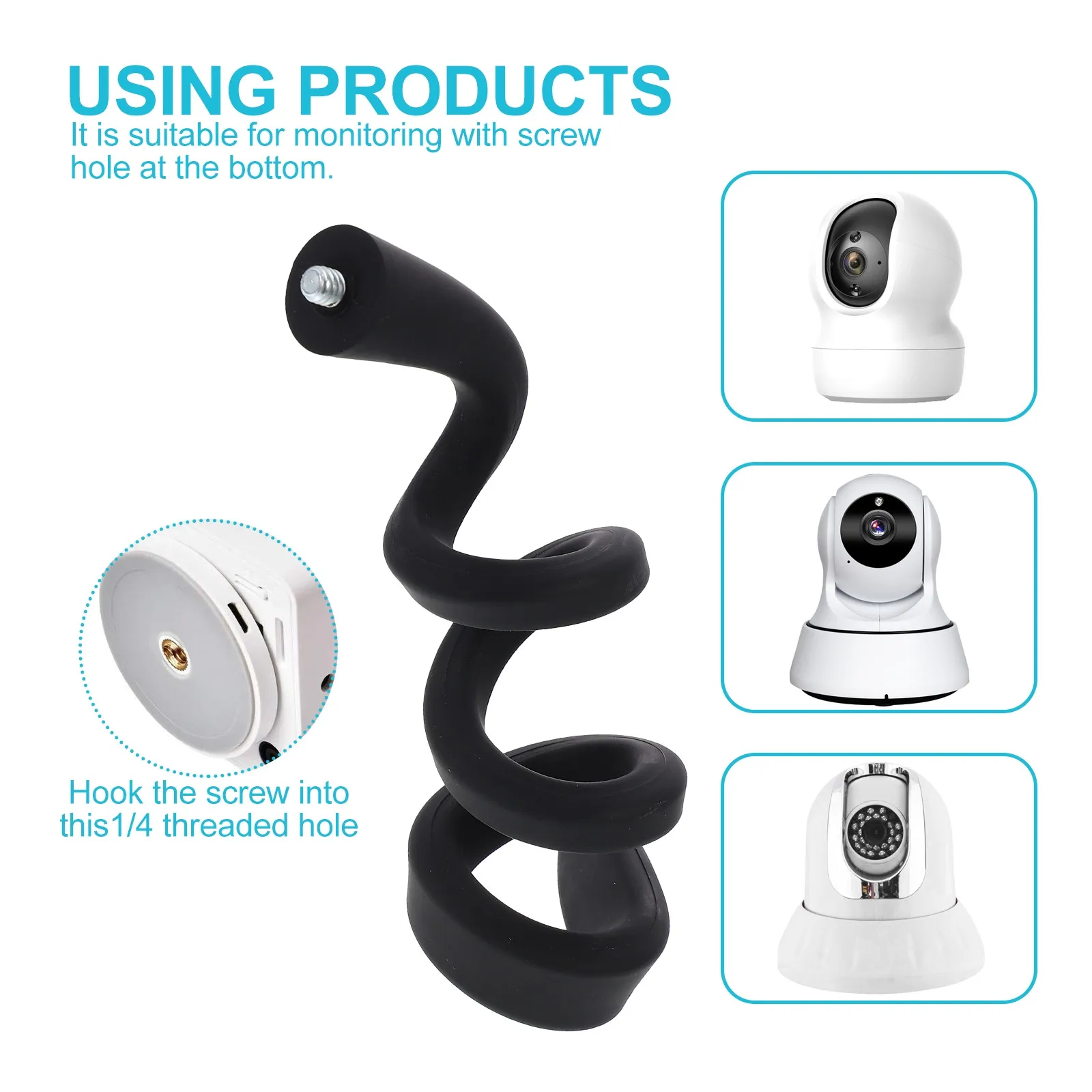1 pcs Mount Security Holder Bracket Camera Wall Outdoor Halloween Christmas New Year Outdoor Camera Holders Office Worker Mobile