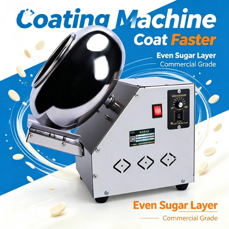 New Products Chocolate Nuts Coating Machine Dates Chocolate Coating Machine Chocolate Coating Machine