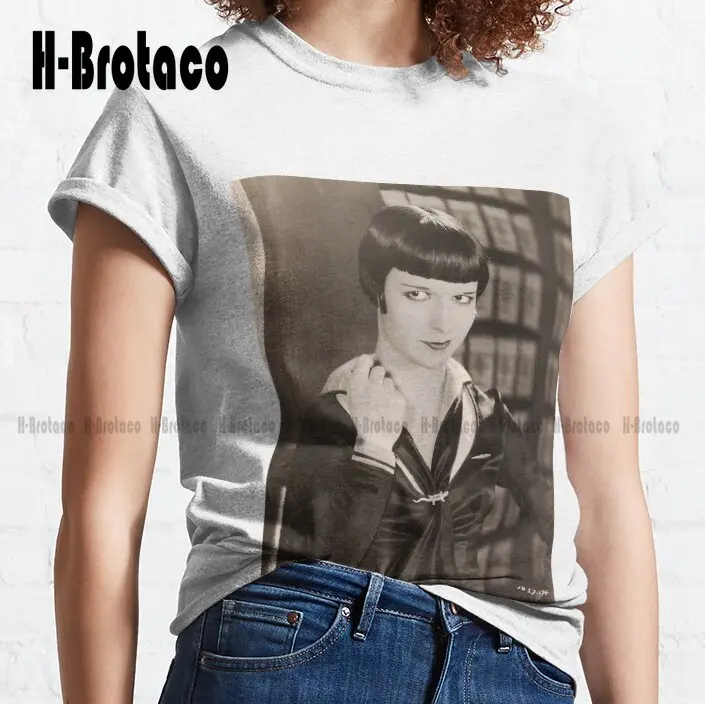 Louise Brooks 1920S Flapper Classic T-Shirt Custom Gift Funny Art Streetwear Cartoon Tee Xs-5Xl Unisex Digital Printing Retro