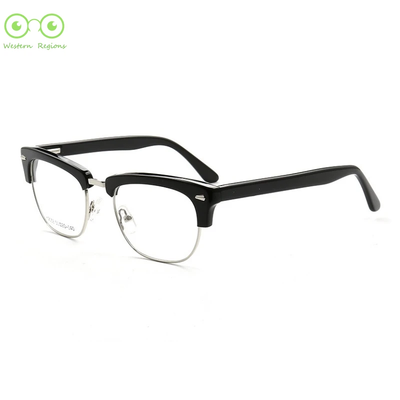 공장 직판 고품질 아세트산 비즈니스 남성 안경테 금속 안경테 여성 유럽 및 미국 스타일