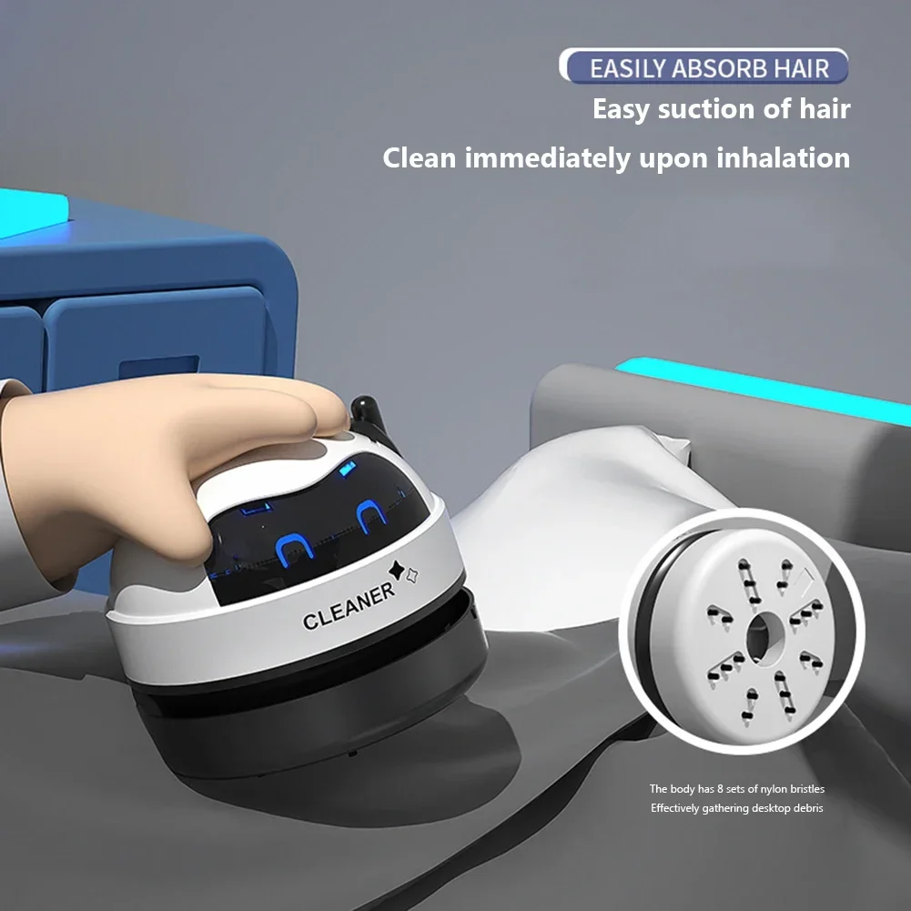 Smart Robot aspirapolvere Protable USB Charging Desktop Cleaner spazzatrice da tavolo con spazzola pulita per aspirapolvere antipolvere da scrivania per l'home Office