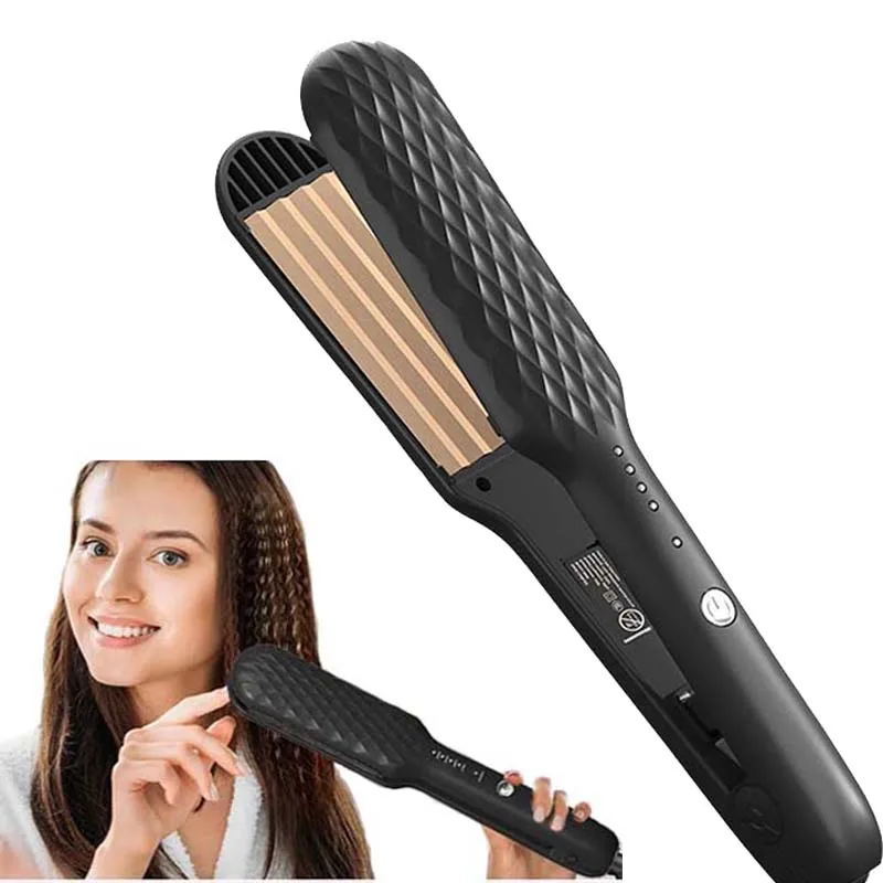 

Электрический выпрямитель для волос с четырьмя температурными режимами, щипцы для выпрямления, зажим для укладки, волшебная подушечка для корневых участков волос