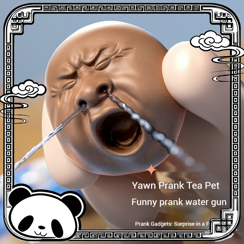 Pistolet à eau d'extérieur, jouet anti-Stress, jouets à presser, moche, Adorable, chat, compagnon de thé pour animaux de compagnie, jouet en plastique Durable pour enfants