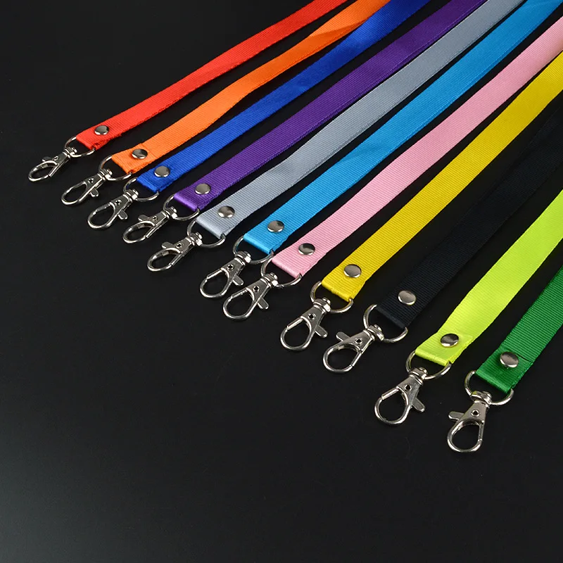 50Pcs Lanyards Keychain Cell Phone Neck Strap Badge Holder Keyring