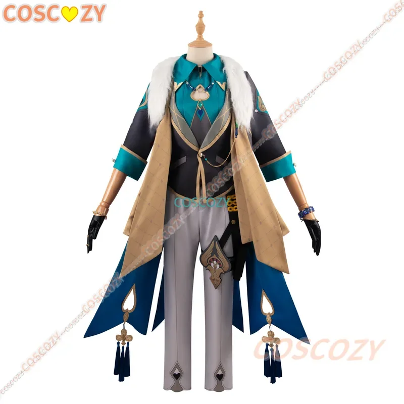 Honkai Star Rail Aventurine Cosplay Costume Wig Game Uniform Sunglasses Topaz Colleagues Interastral Peace Corporation Costume