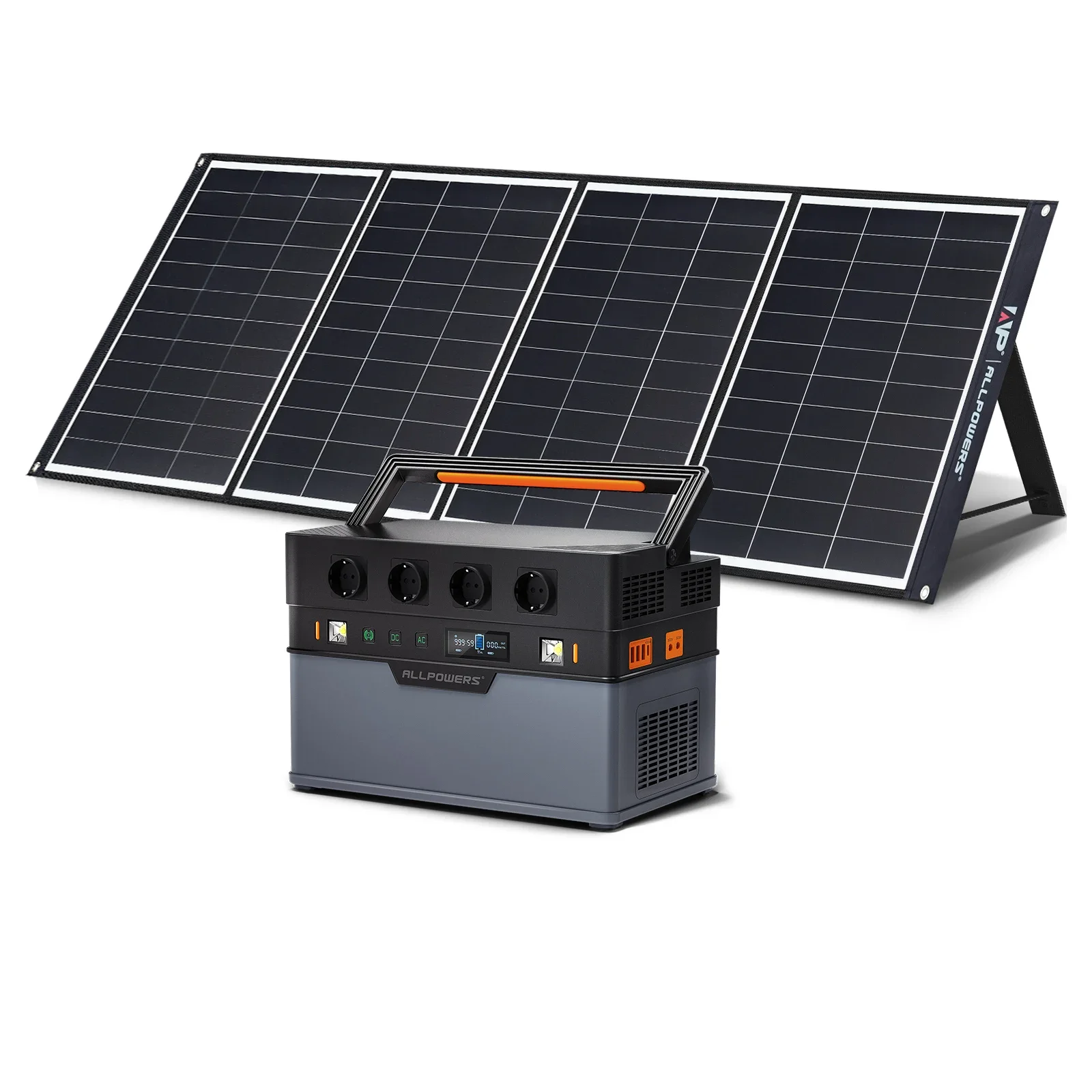 

1500W Power Generator 1092Wh Solar Battery Backup with 200W Foldable Solar Panel for Outdoor Camping Fishing