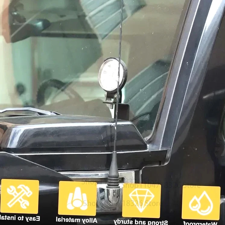 

For Hummer H2 2003-2009 Car Accessories LED Front Cowl Light Work Lighting Hood Spotlight Bracket Mounting Holder
