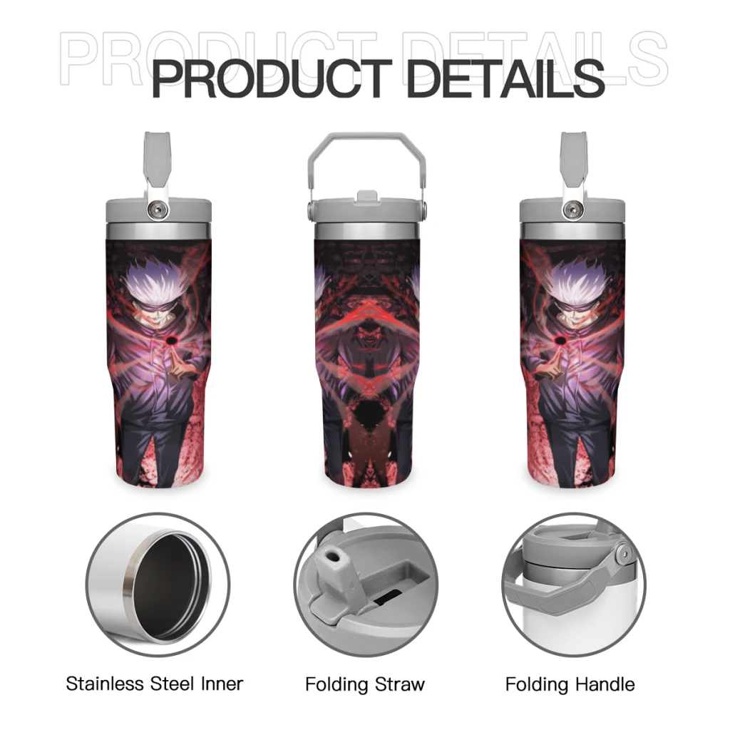 

Car Travel Mugs Jujutsu Kaisen Stainless Steel 304 Tumbler Water Bottle 30oz/900ml Insulated cup