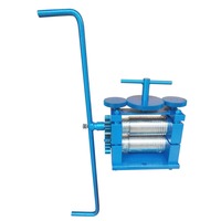 Extended Handle Combination Jewelry Press Tabletting Tool Manual Rolling Mill Machine Metal Sheet Wire Jewelry Tools Equipment