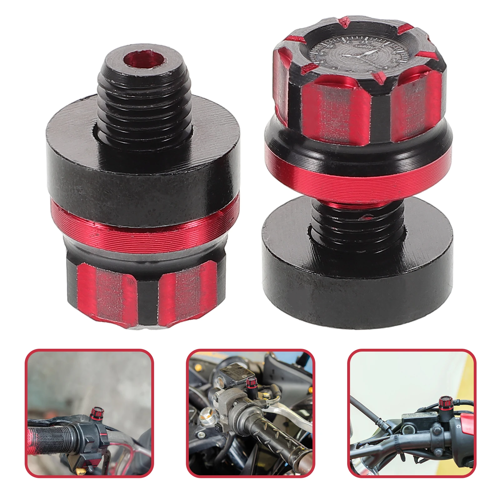 

Universal Motorcycle Mirror Hole Plugs Aluminum Alloy Durable Easy Installation Anti-Vibration Stable Support For Motorbike