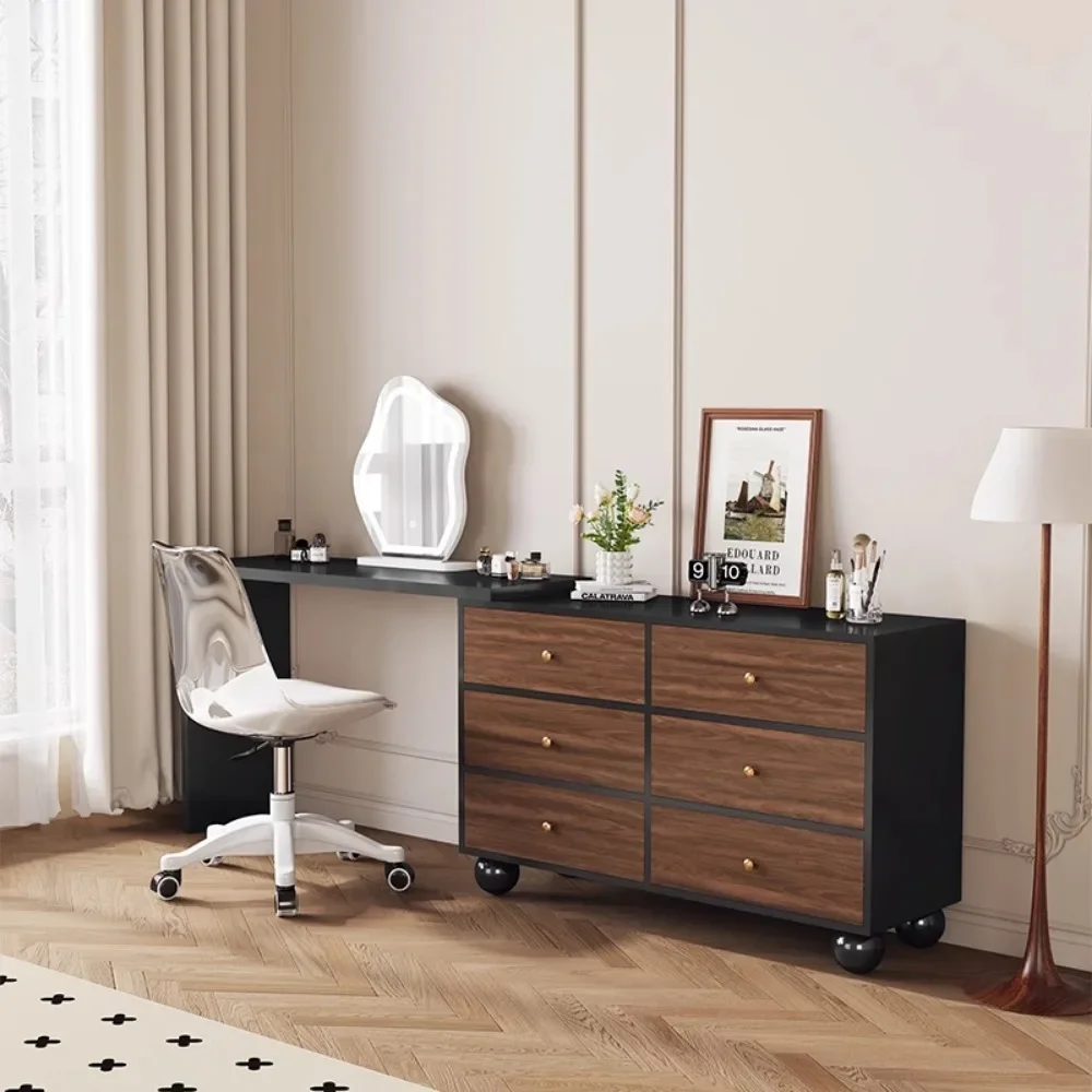 

Luxury 6 Drawer Dressing Table Organizer Corner Modern Cosmetic Dresser Mirror Beauty Coiffeuses De Chambre Home Decoration