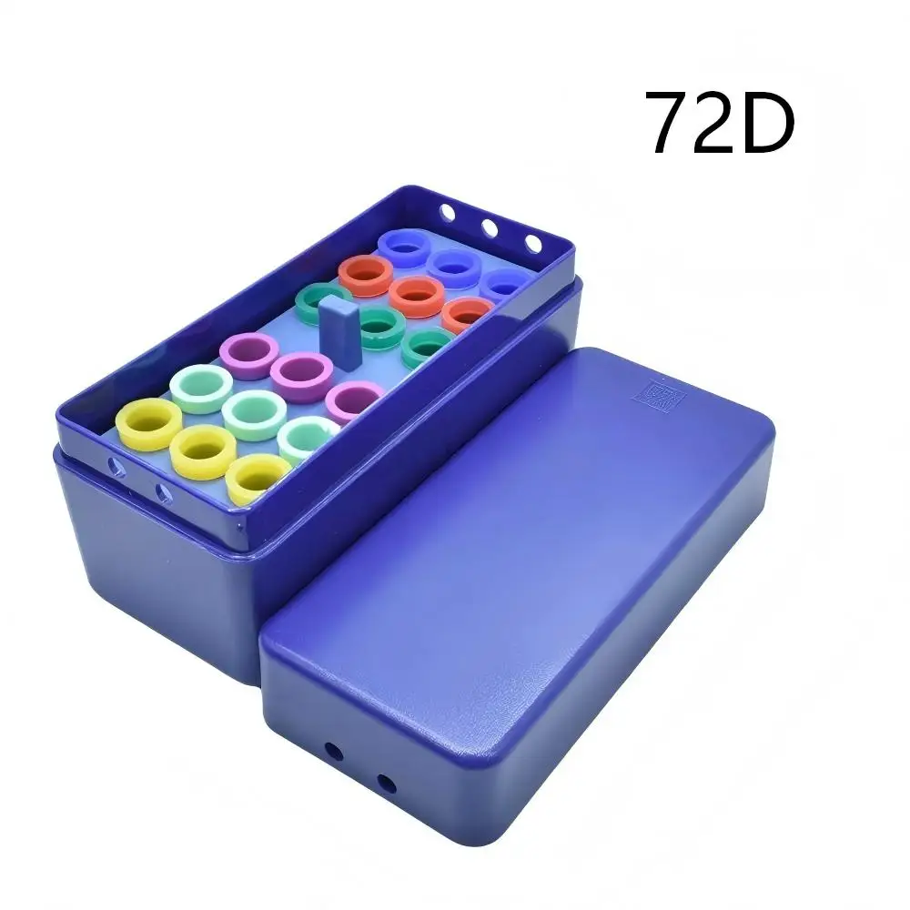 

1Pc 72 Holes Autoclavable Dental Endo Box High Quality Endodontic Holder for Bur Reamer Gutta Percha Points Dentistry Supplies
