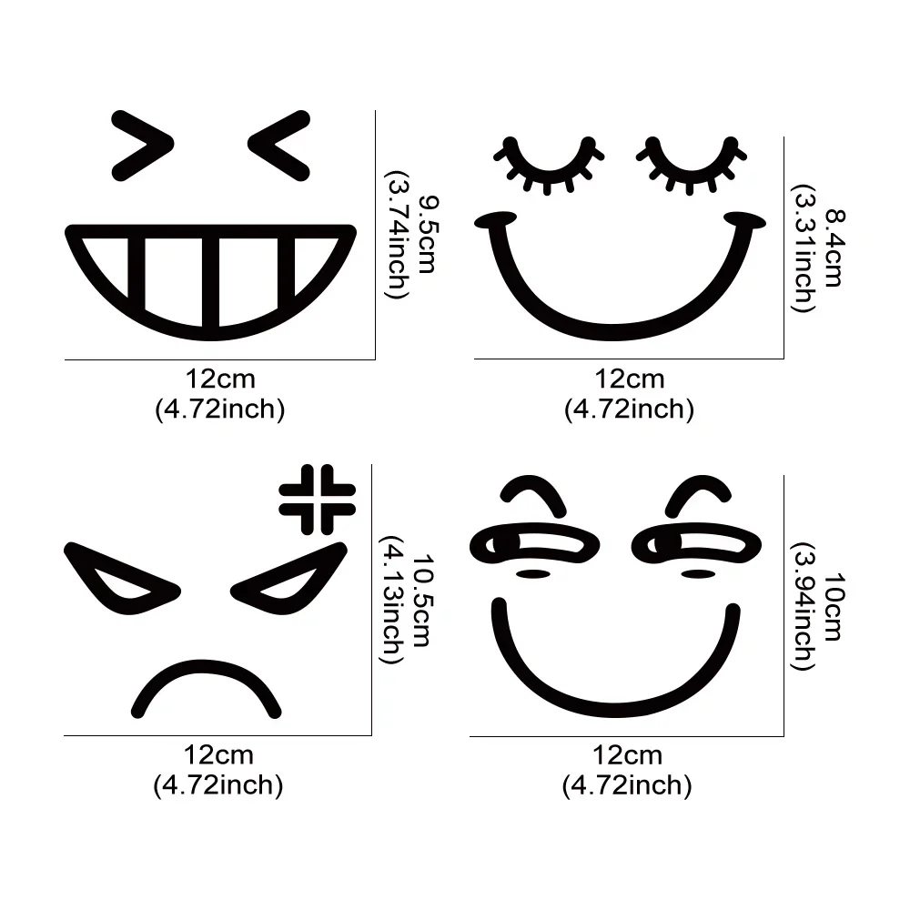 

Motorcycle Headlight Sticker for Vespa Piaggio Primavera 50 125 Sprint 50 125 GTS 300 250 GTV Funny Face Decal Waterproof Vinyl