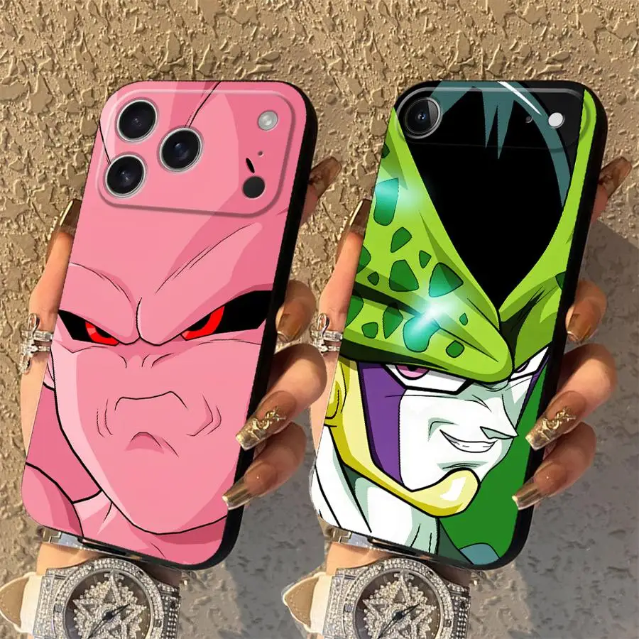 Funda para Apple iPhone 17 Pro Max 17e XR XS MAX 16 15 Pro 7 8 Air 14 13 12 11, Carcasa para Teléfono D-Dragons Z Cell Majin Buu