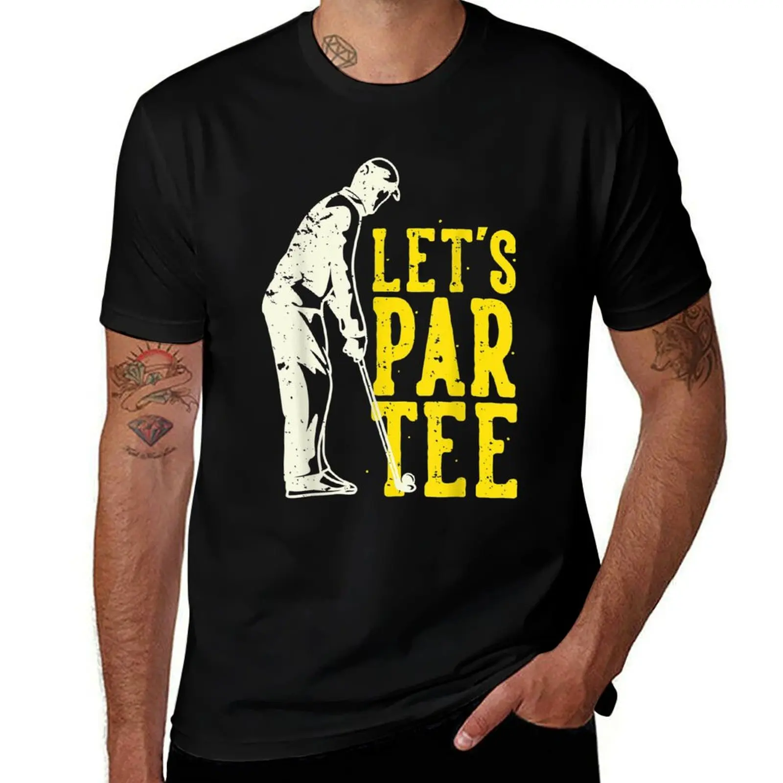 

Let's Par Tee Golf T-Shirt t shirt man designer funny t shirts cotton T-Shirt