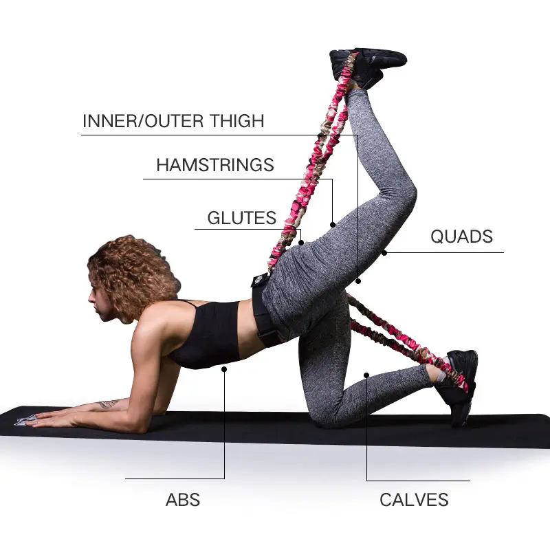 Adjustable Resistance Bands Booty Bands Custom for Legs Strength Butt Muscle Training Fabric Pink Red Blue Black 1 Pcs