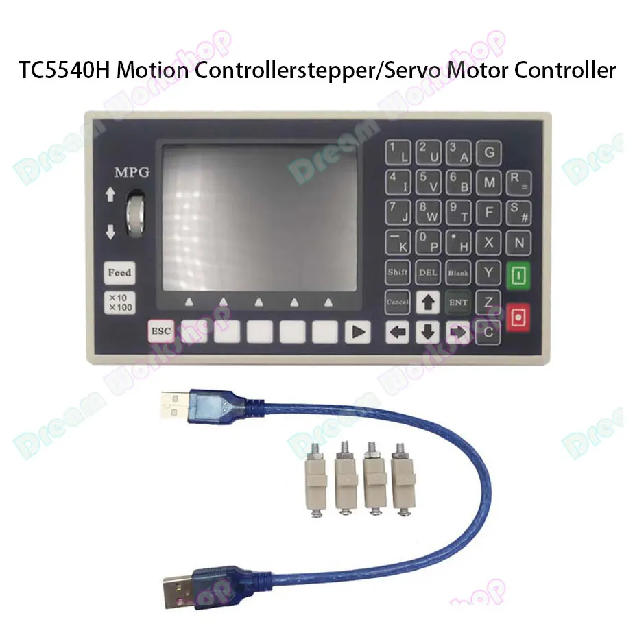 TC55H 1/2/3/4 Axis CNC Controller System G Code Motion Control Spindle Control Panel Engraving Milling Machine Controller