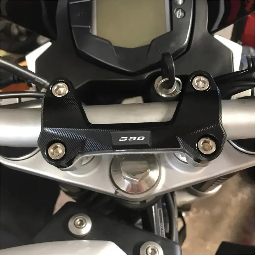 อุปกรณ์เสริมรถจักรยานยนต์สําหรับ DUKE 390 DUKE 125 DUKE 200 Handlebar Risers ฝาครอบด้านบน CLAMP อลูมิเนียม DUKE 125 200 390 DOMINAR 250/400