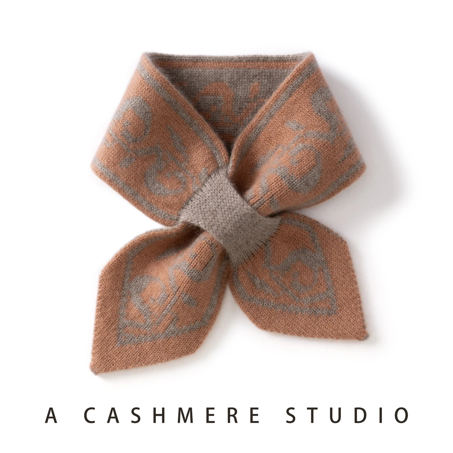 

ZYCZCXX женский шарф из чистого кашемира, зимний уличный модный шарф с перекрестной перфорацией, мягкий и теплый кашемировый жаккардовый вязаный шарф