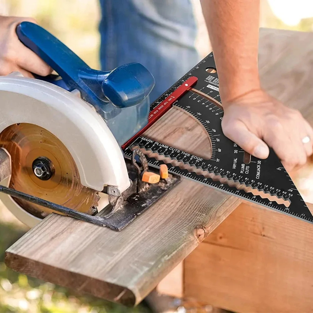 Kwadrat ze stopu aluminium Regulowany kwadrat do obróbki drewna Wiele zastosowań do obróbki drewna Precyzyjne narzędzie do pozycjonowania