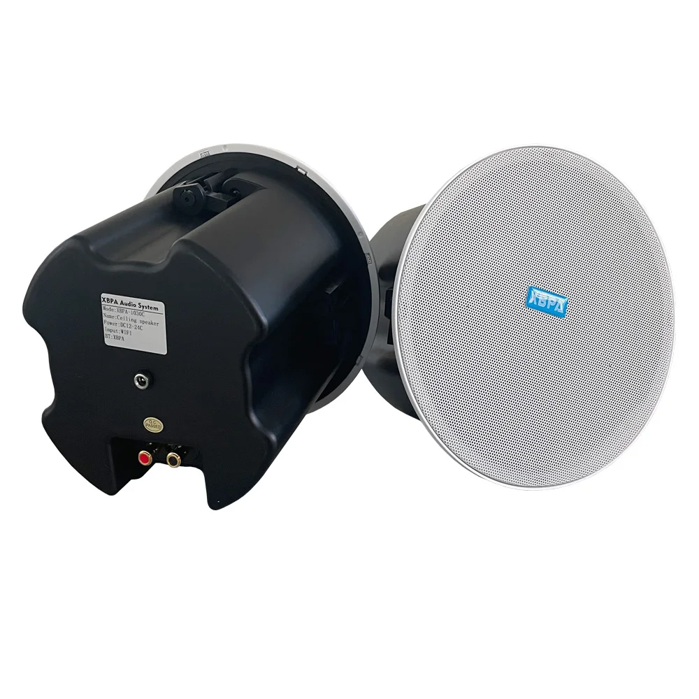 Active 5-6 Inch Coaxial Ceiling Speaker Built-In Power Amplifier Borderless Design for Kitchen Bedroom Aux Home Theater Systems