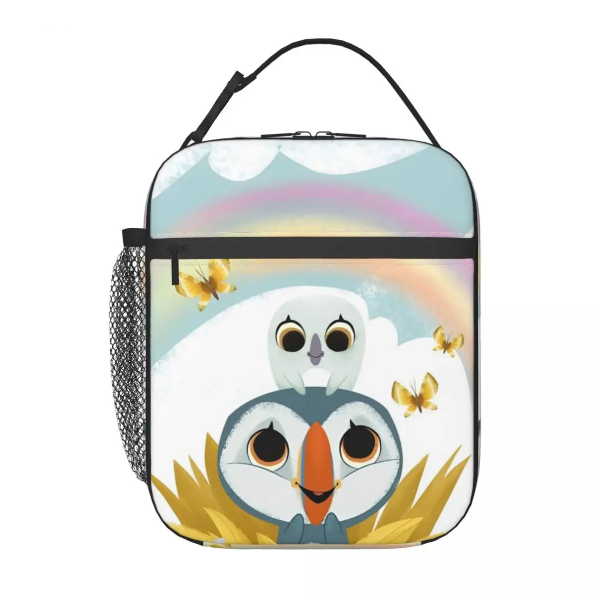 

Puffin Rock And The New Friends Insulated Lunch Bag Food Container Bags Portable Cooler Thermal Lunch Boxes For School Office