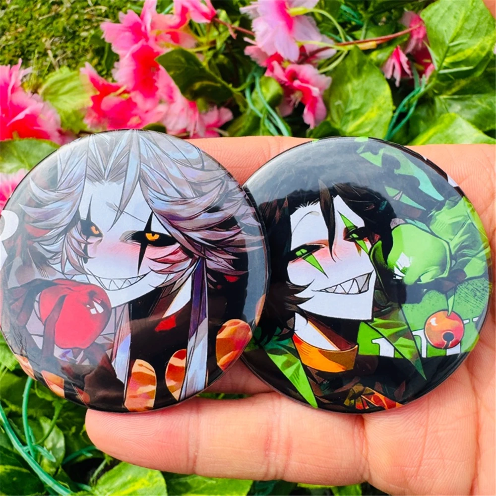 58MM Anime The Freak Circus Cosplay Costumes SPTE Tin Plated Pin Badge Accessories Pendant Prop Xmas Gilf