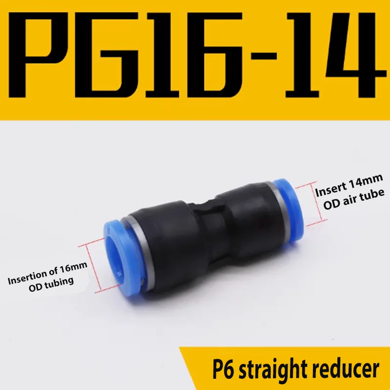 

Pneumatic PG Straight Air Fittings Quick Release Reducing Quick Couplings Air Pump Accessories