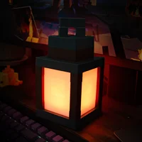 Pixel Style Night Light Portable Lantern Tabletop Ornament 16 Colors Lantern DIY Interior Decoration Festival Atmosphere Light 6