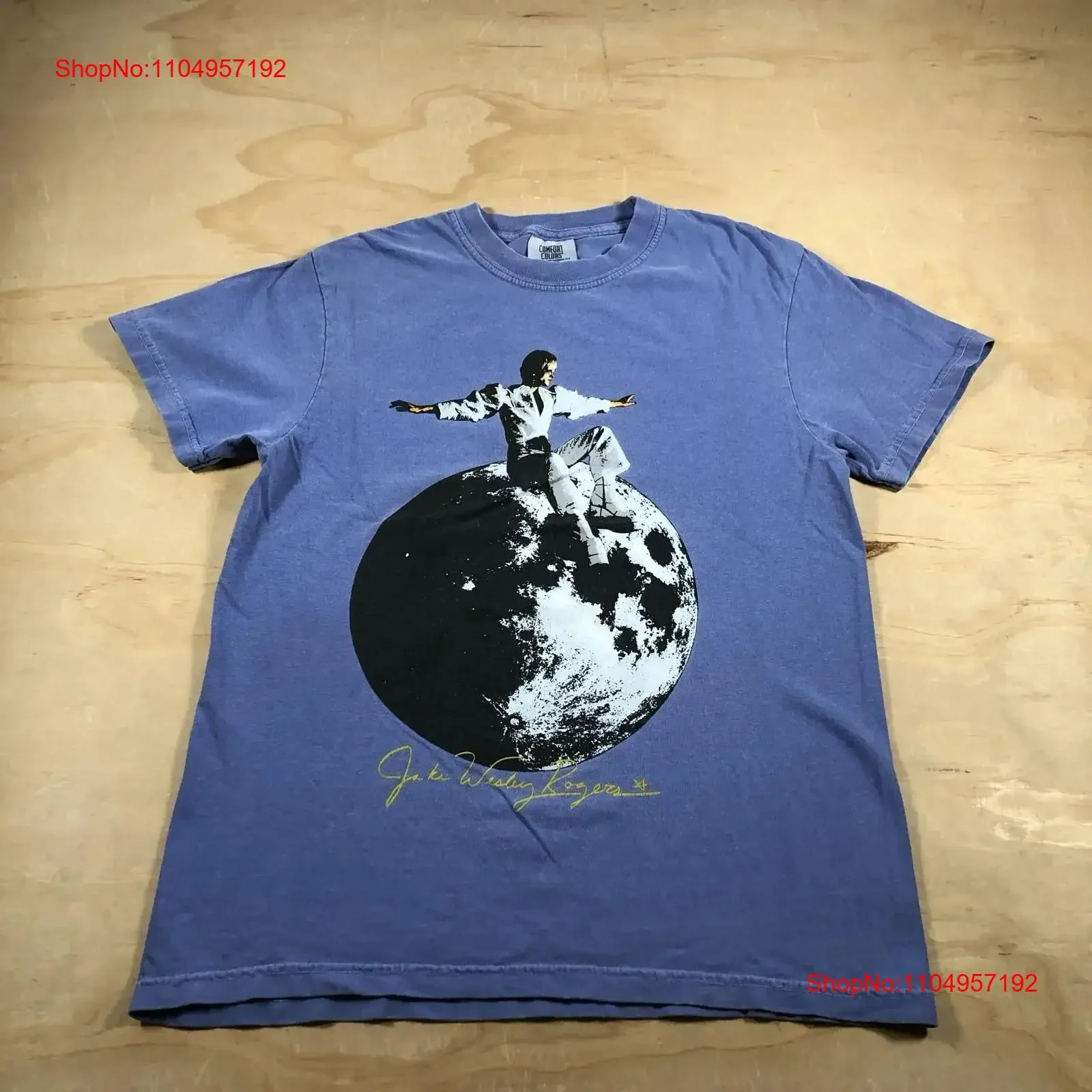 

A4728 Jake Wesley Rogers Love T Shirt Size Small vintage Washed streetwear Comfortable Breathable Slightly graphic