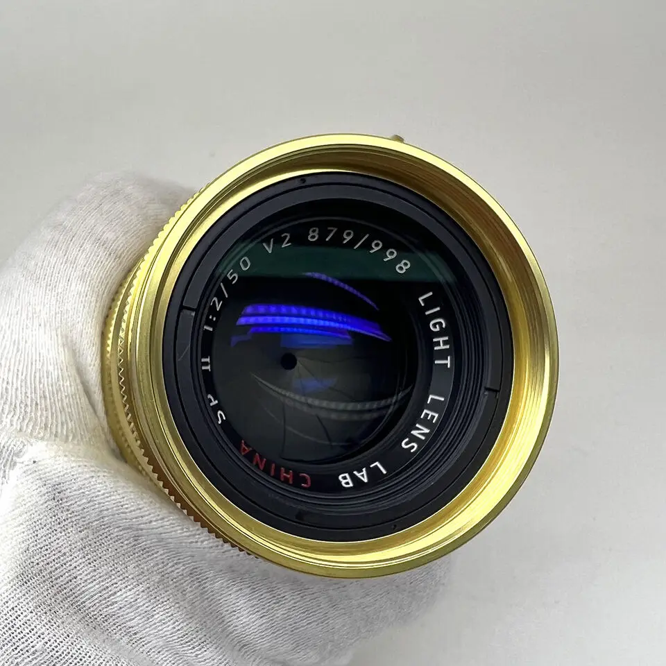 Light Lens Lab 50mm F2 Cooke Speed Panchro II Bare Brass Golden Leica M10 M11 M M3 M6 M240 M240p M2 M6 M8 M4 Lens leica m