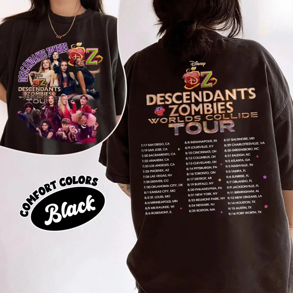 Discendientes Zombie World Collide Tour Disney The Rise of Red Personaje Festival de Música de Verano 2025 Disfraces de Epcot de Viajes Familiares