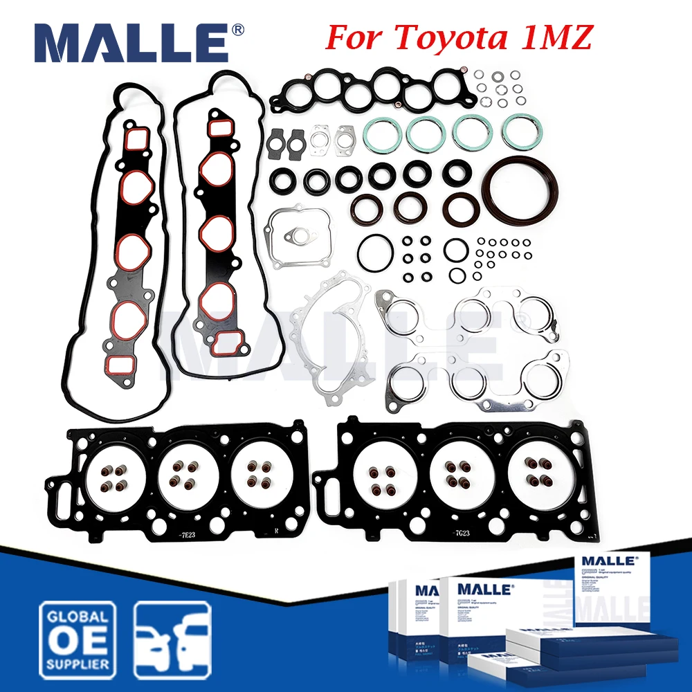 1MZ Engine Full Overhaul Gasket Kit For Toyota Camry Lexus ES 3.0L 1MZFE MCV30 Car Accessories 04111-20041 0411120151 Repair Set