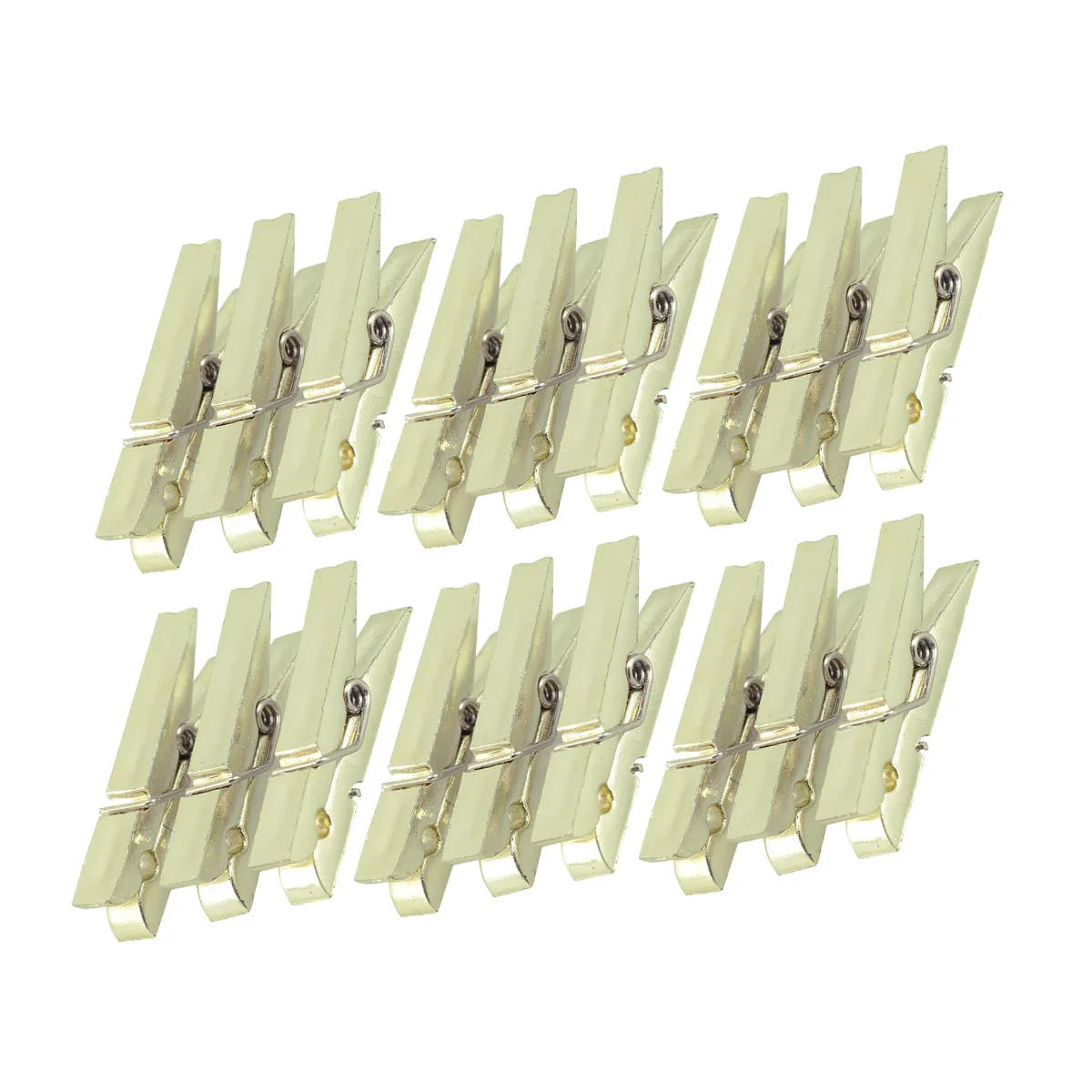 

50 Pcs Plastic Clothes Pegs Mini Photo Clips Golden Reusable Craft Supplies Home Decor Holiday Items Memo Holders