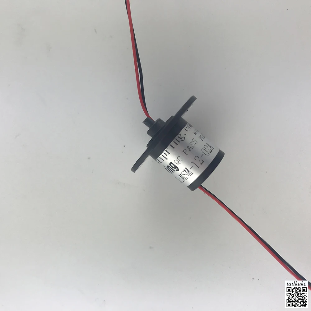 Micro Conductive Slip Ring 2-4 Channels Outer Diameter 12.5mm Fishing Wheel Slip Ring Collector Ring Can Rotate 360 Degrees