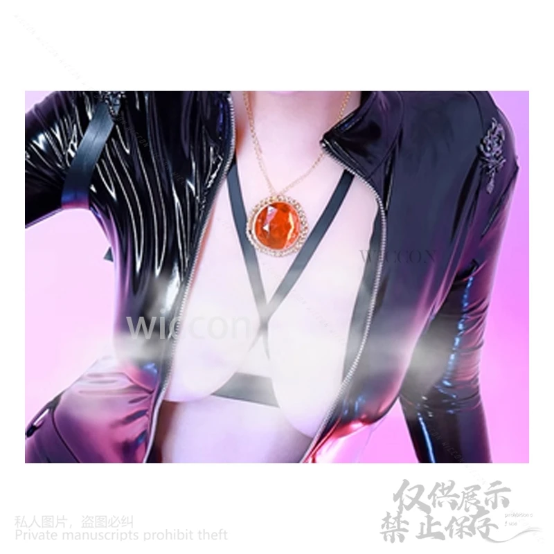 أزياء أنيمي نايكي آلهة النصر التأثيرية بدلة كوينسي المثيرة باللون الأسود من جلد البولي يوريثان قناع الثعلب للفتيات والنساء حسب الطلب