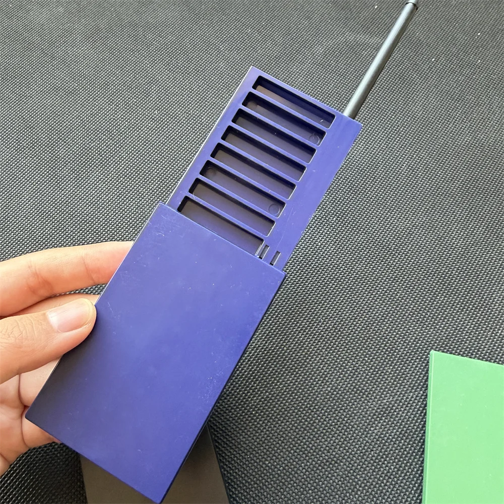 8-Compartment Metal Snuff Cigarette Case Container With Sild Lid in Aluminum Straw Pocket Size Portable Storage Box view 5
