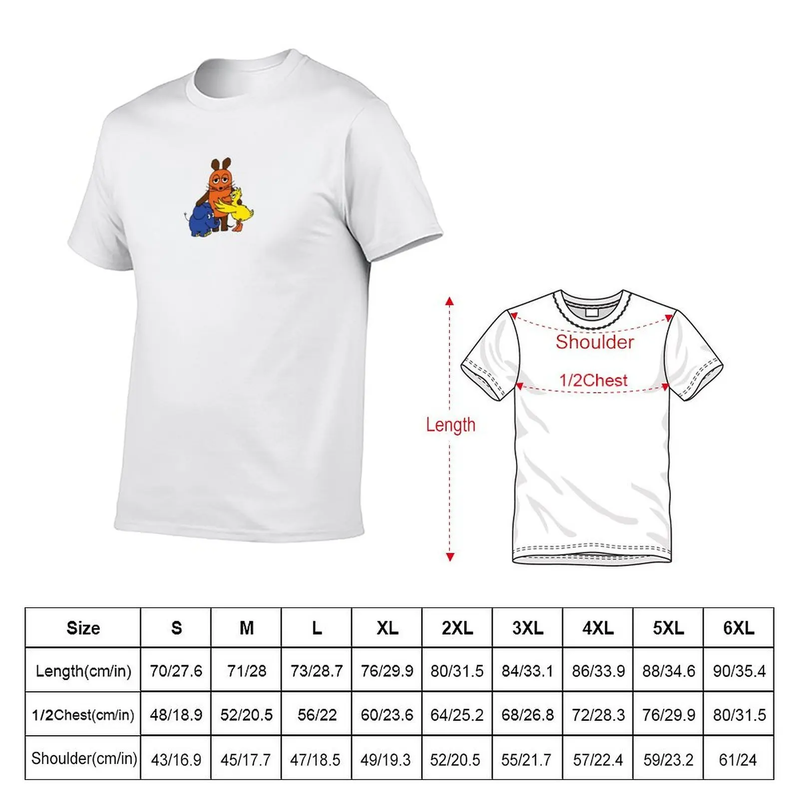 Sendung mit der Maus / Elephant / German tv T-Shirt t shirt custom print cotton t shirt man T-Shirt