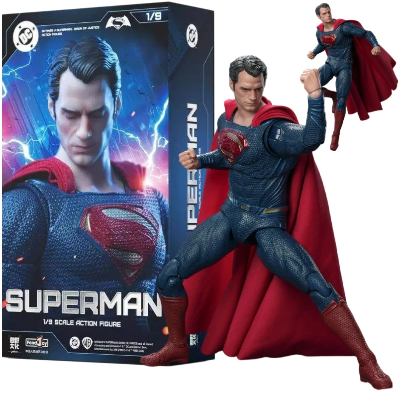 FondJoy DC Superman 1/9 Scale Action Figure Batman V Superman Dawn of Justice Movable Model Display Stand Collectible Toys