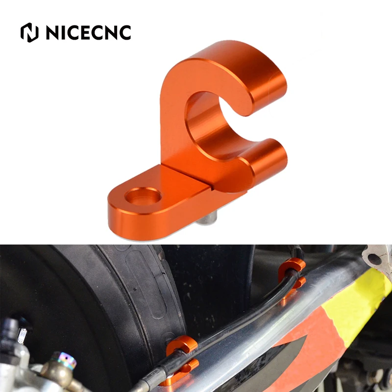 

NICECNC For KTM EXC 300 1996-2005 SX 125 1996-2006 SX-F 450 2003-2007 EXC 125 250 Motorcycle Rear Brake Line Hose Clamp Holder