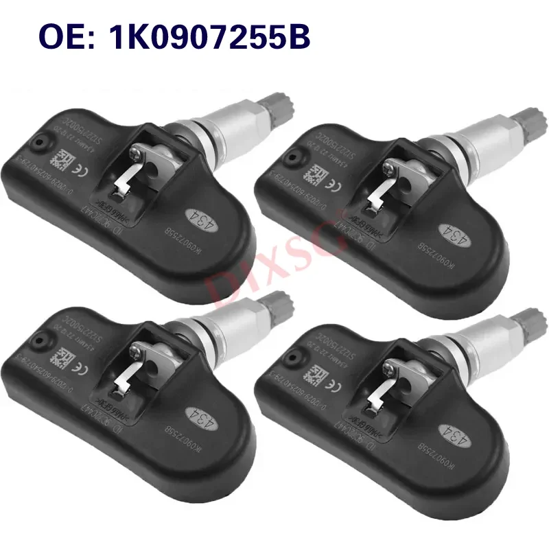 

Датчики давления в шинах, 4 шт., 1K0907255B, датчик TPMS для VW New Beetle Passat Tiguan, 434 МГц