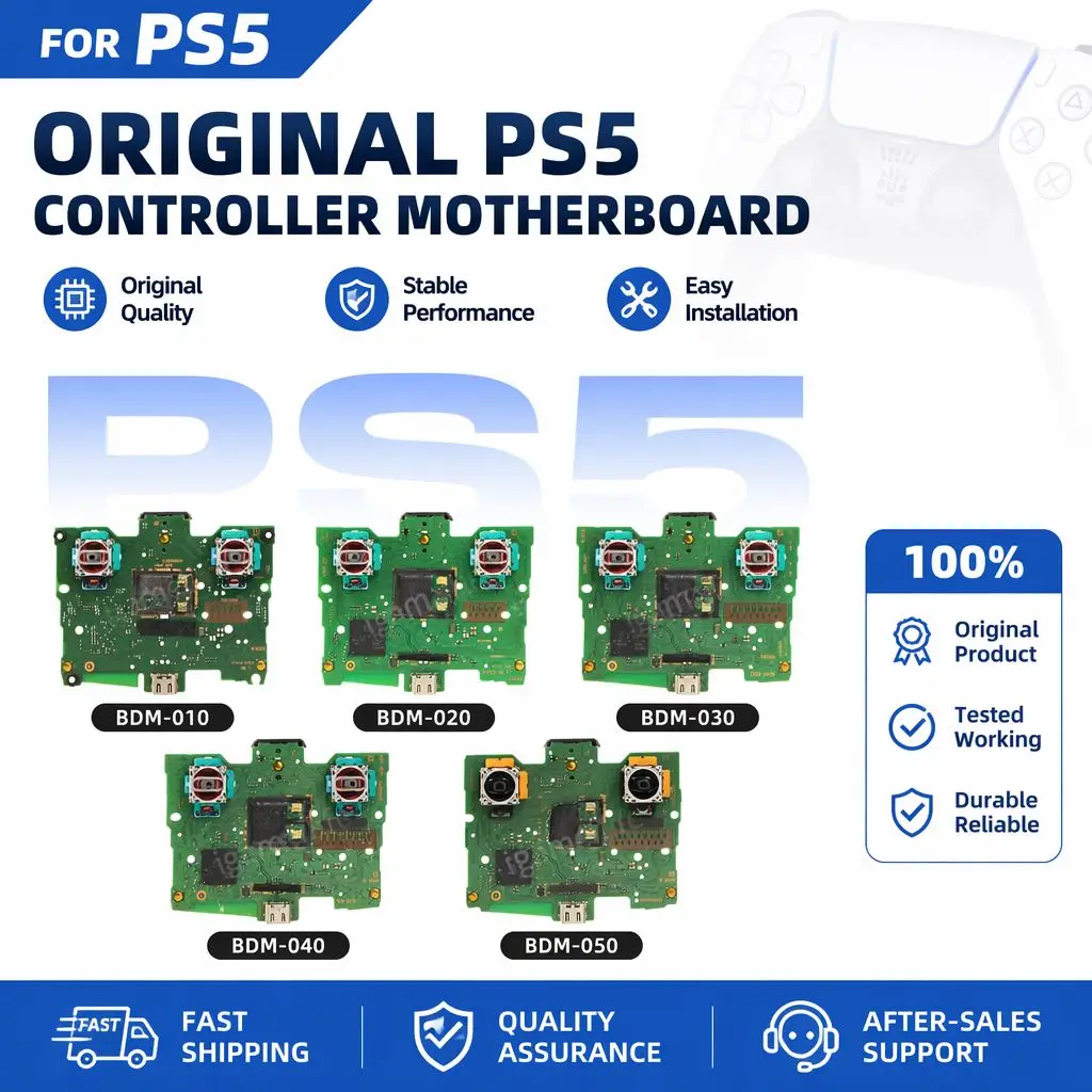 Used Original Original  Joystick Main Board Motherboard for PS5 Controller BDM-050/040/030/020/010 PCB Board Repair Parts Used