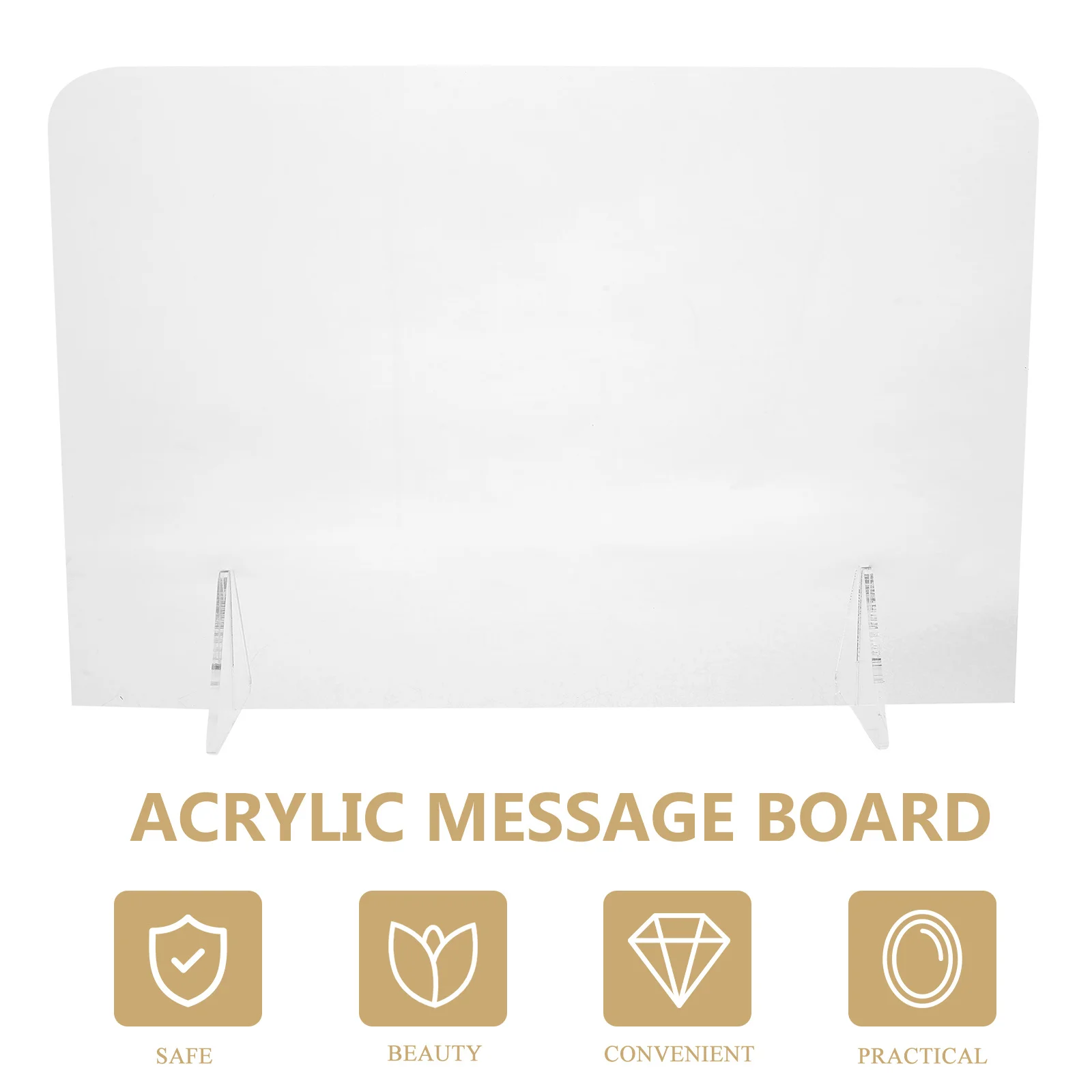 1 مجموعة لوحة رسائل أكريليك تصميم واضح للمنزل والمكتب الطالب مذكرة لوح كتابة مستلزمات المكتب مستلزمات المنزل #4