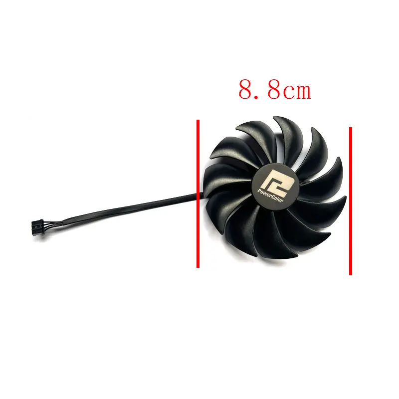 88MM New For POWERCOLOR Radeon RX6400 6500XT ITX Graphics Card Replacement Fan FD9015U12S