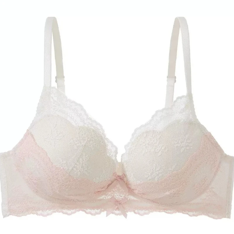 MOYISU Fashion New French Style Brassiere Lace Push Up Lift Anti Sagging Sweet Cute Lingerie To Enhance Small Bust Shape 32-38