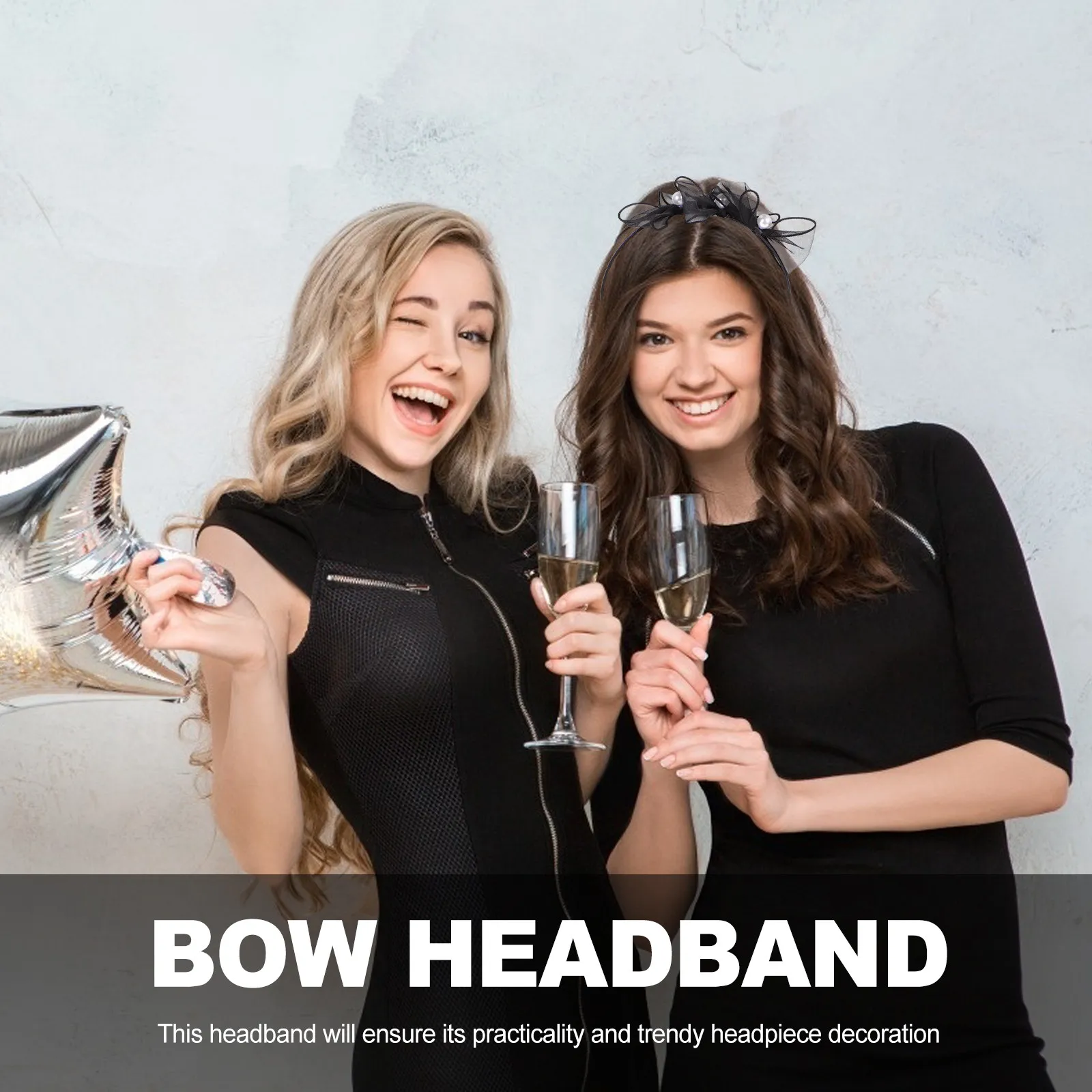 Bowknot Hair Hoop Adorable Design DIY Hairstyle Premium Material Cosplay Party Gift Bowknot Hair Hoop Headdress