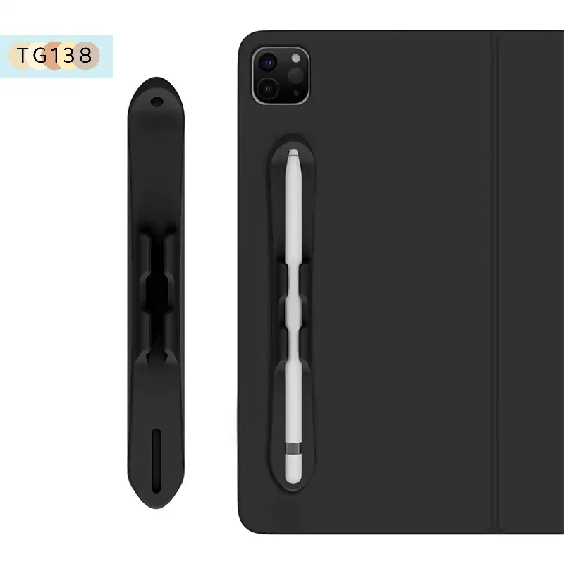 【New】Silicone Pencil Holder Tablet Stylus Pen Slot For Pencil 1 Or 2 Generation And Galaxy Tab S6 Lite S7 S8 S9Ultra